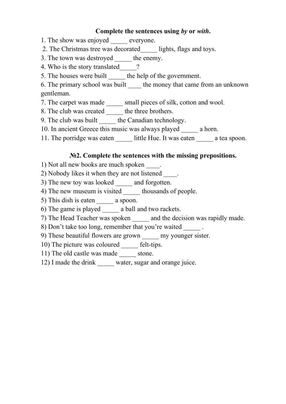 Made of & Made from & Passive voice and verbs with prepositions