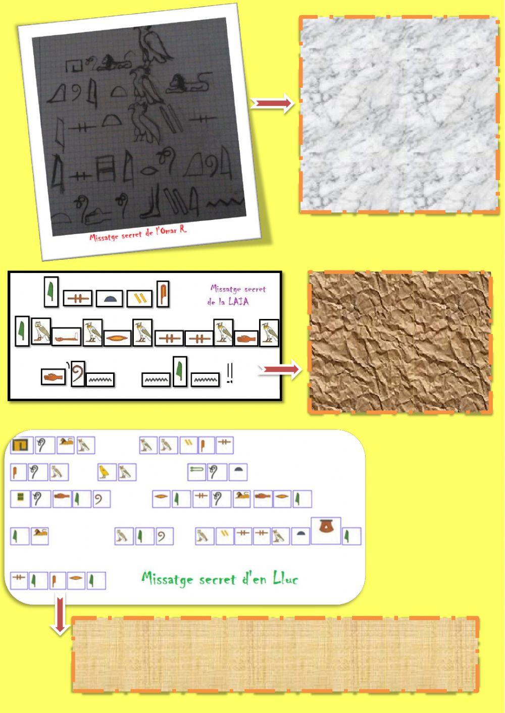 Missatges secrets egipcis