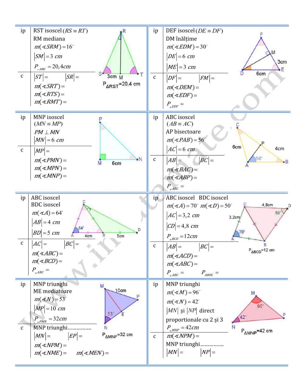 Triunghiul isoscel