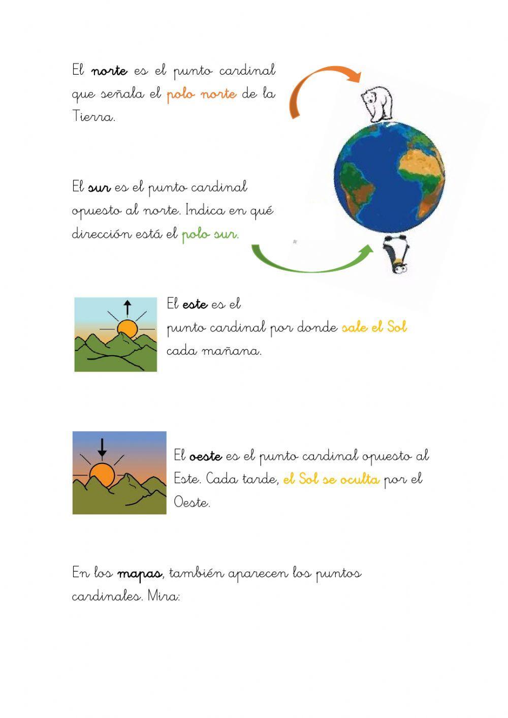 Los puntos cardinales