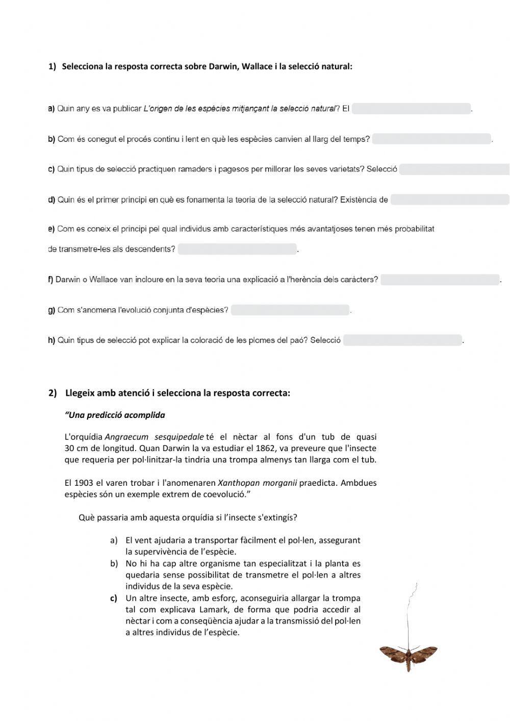 Evolució: variabilitat, mecanismes evolutius, proves de l'evolució, adaptació i especiació