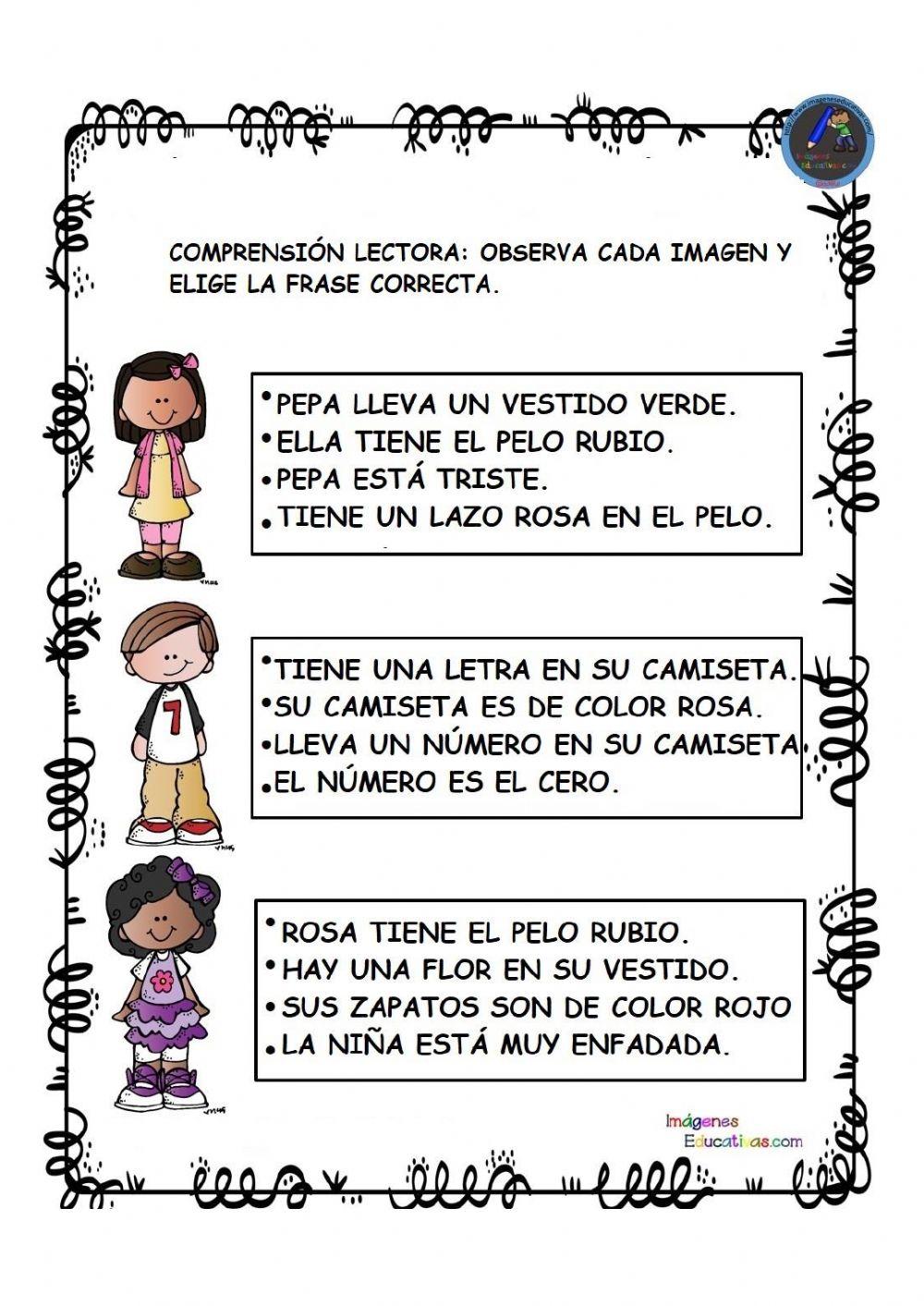 Comprensión de frases