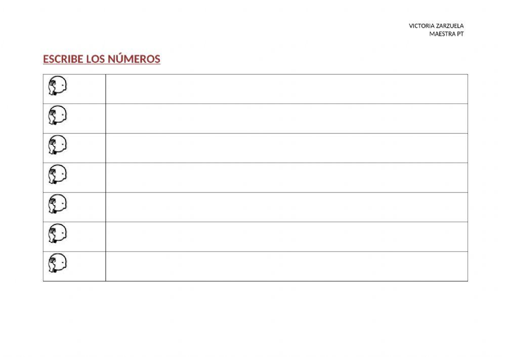 Numeración -infantil