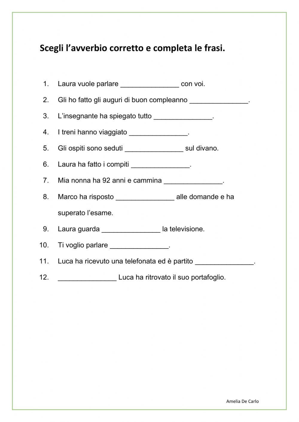 Gli avverbi in -mente