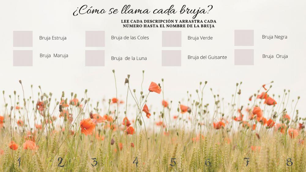 ¿Cómo se llama cada bruja?