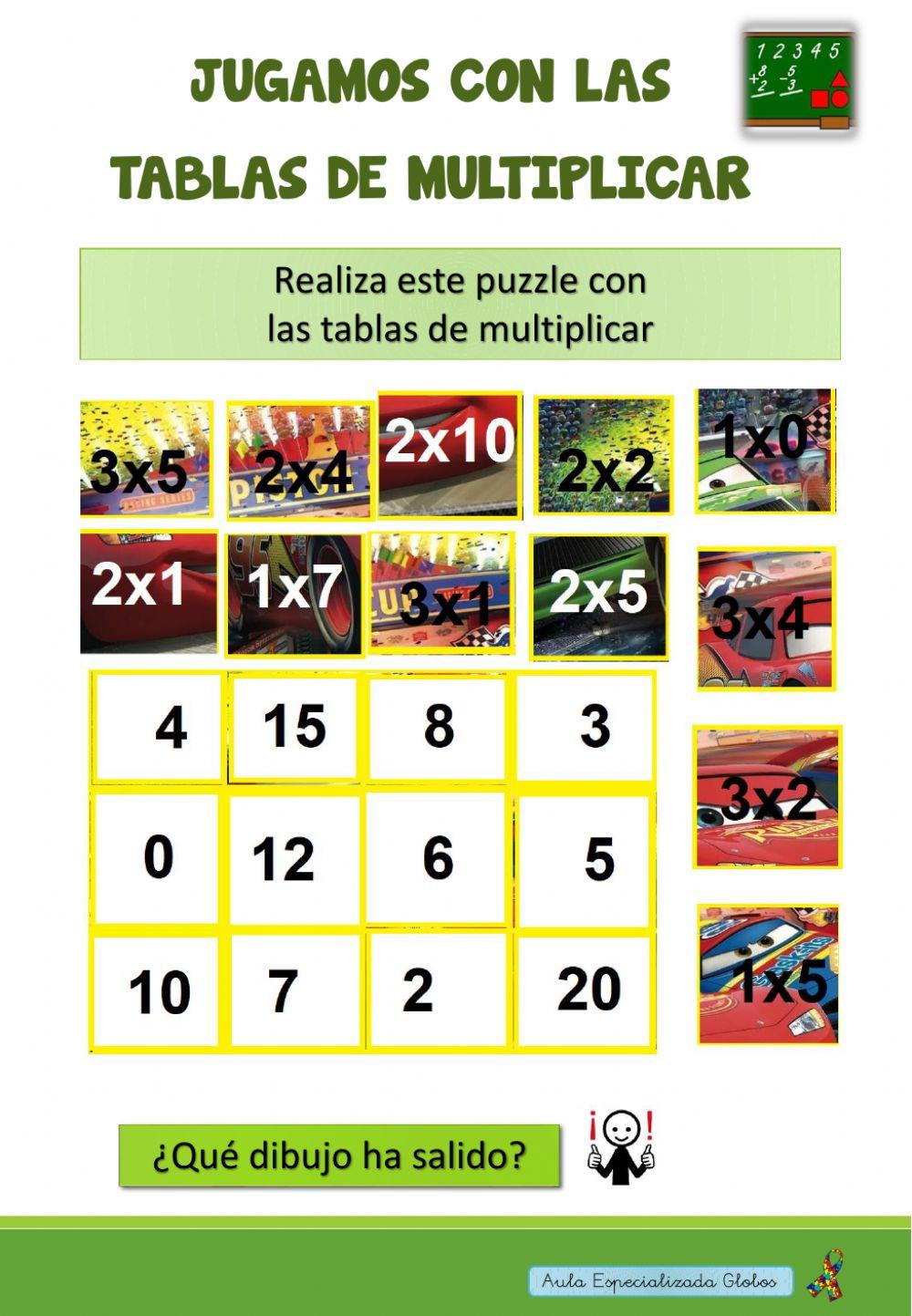 Jugamos con las tablas de multiplicar