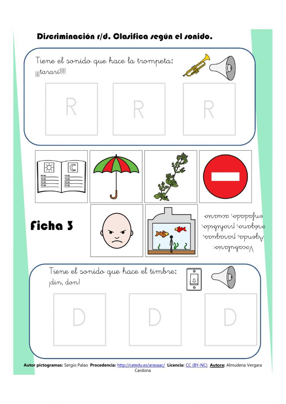 Discriminación R-D Ficha 3