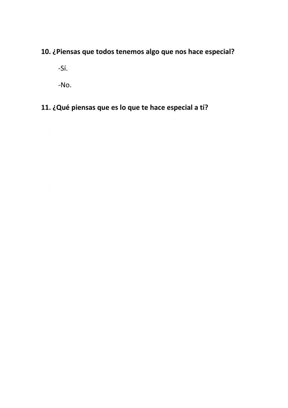 Preguntas cuento Raro