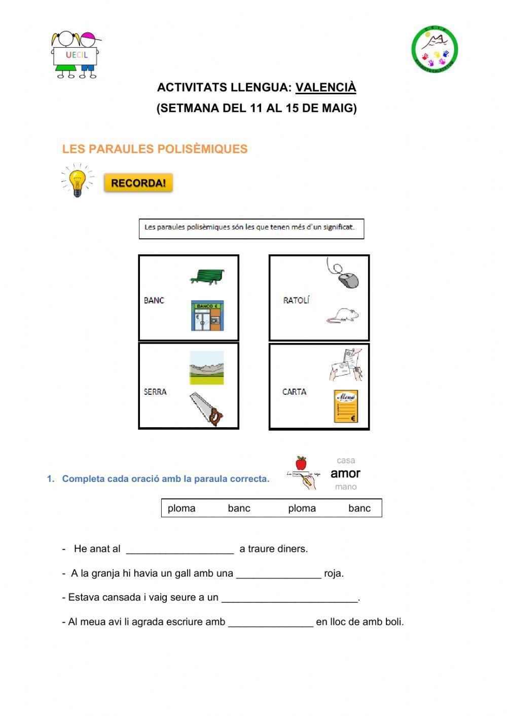 Paraules polisèmiques