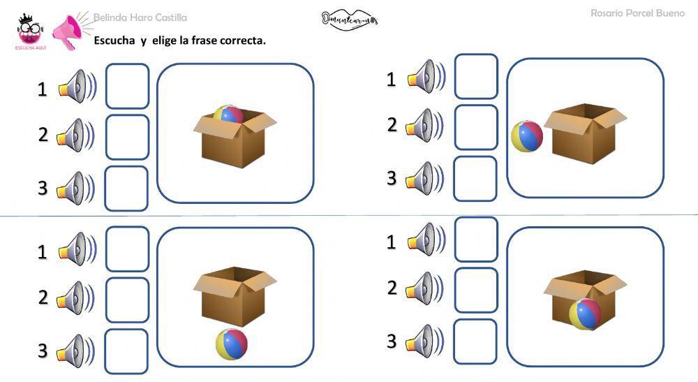 Comprension de frases con audio, conceptos basicos