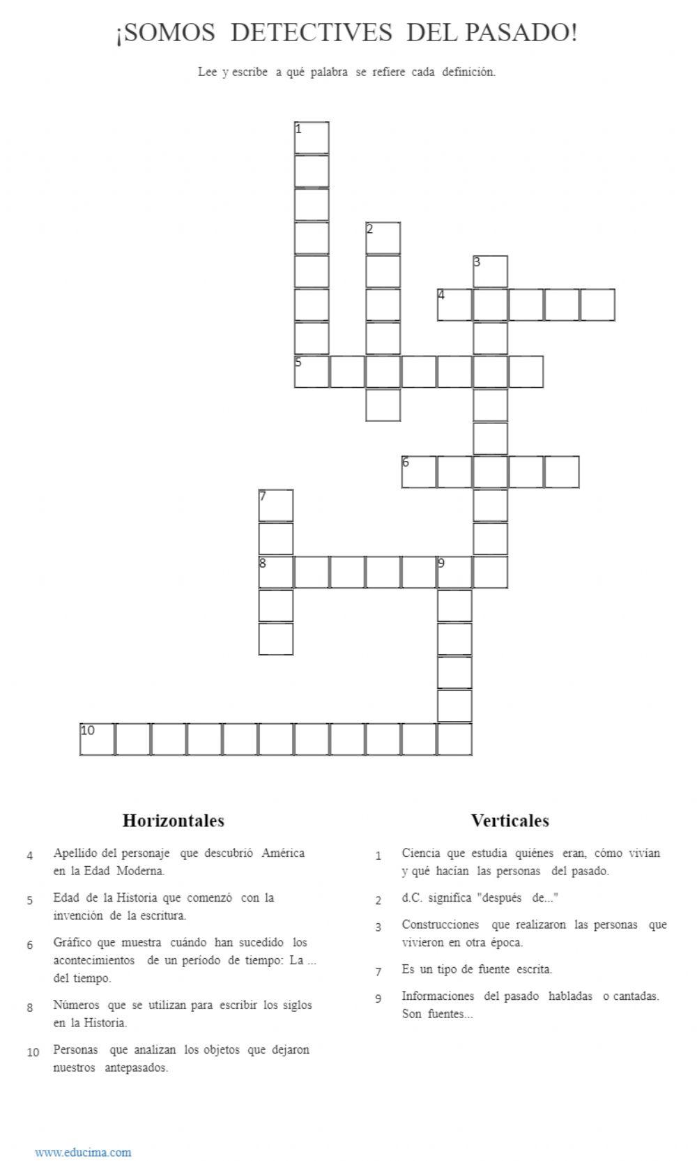 ¡Somos detectives del pasado!