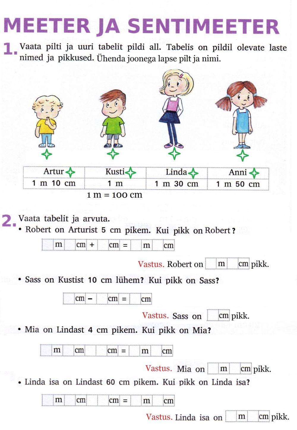 Meeter ja sentimeeter