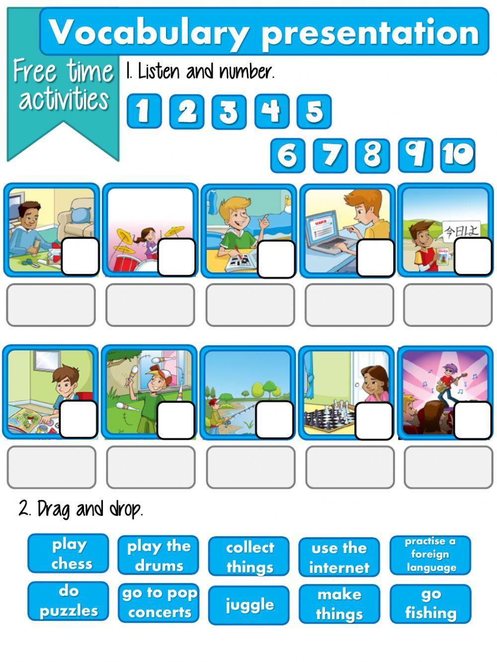 Free time activities