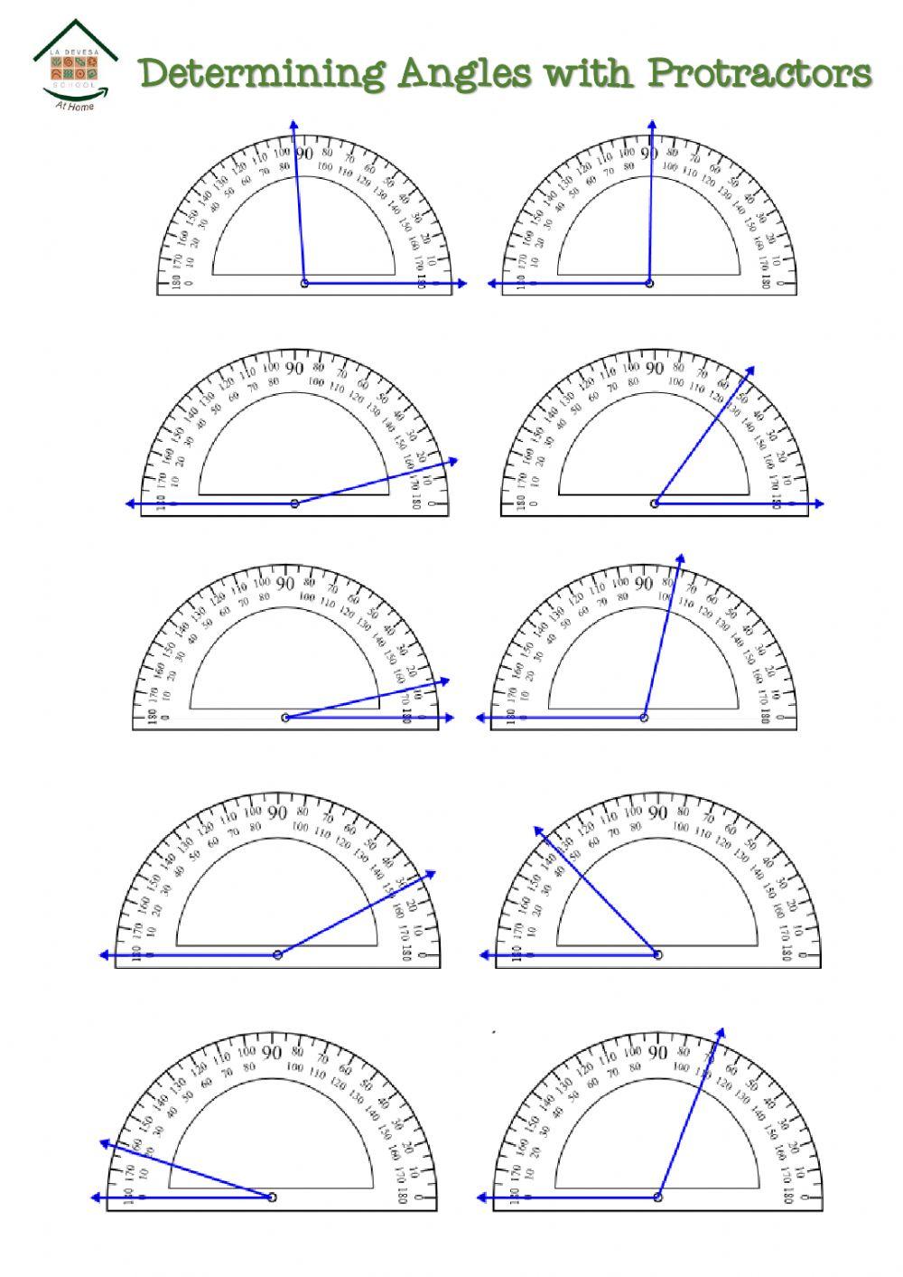 MATHS ANGLES CHOOSE DEGREE