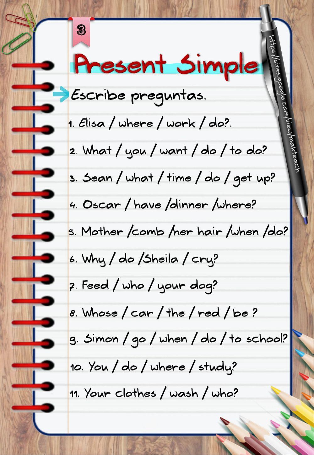 Present Simple 3 Present Simple 3