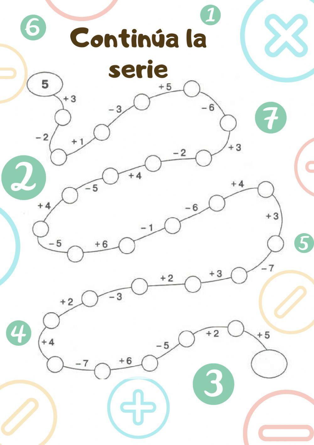 Serie de números Serie de números