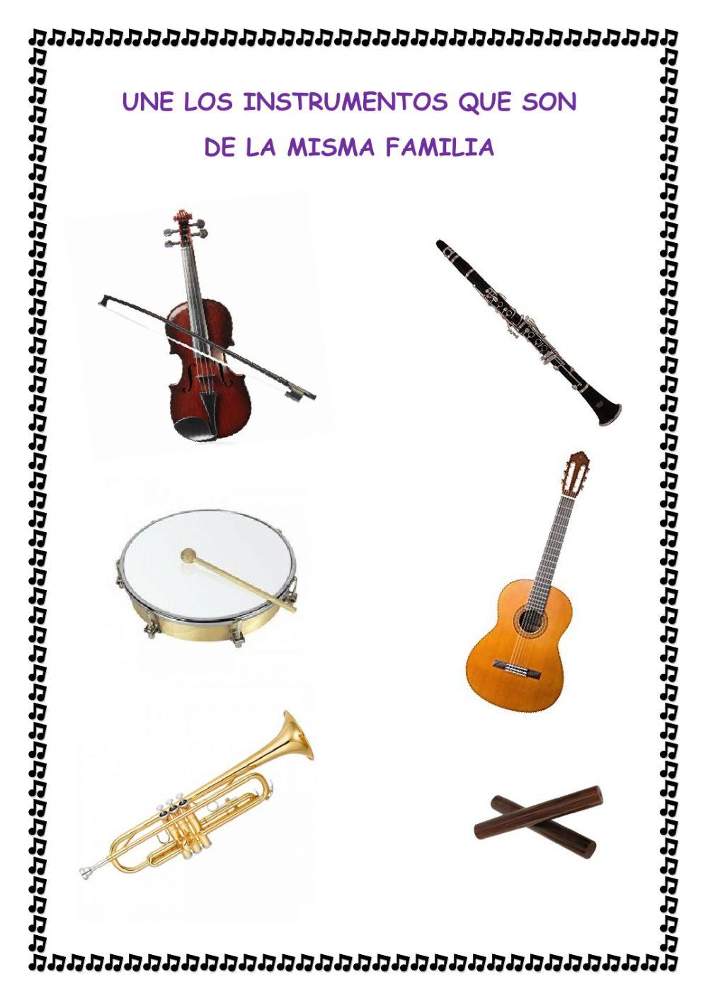Familias de instrumentos Familias de instrumentos