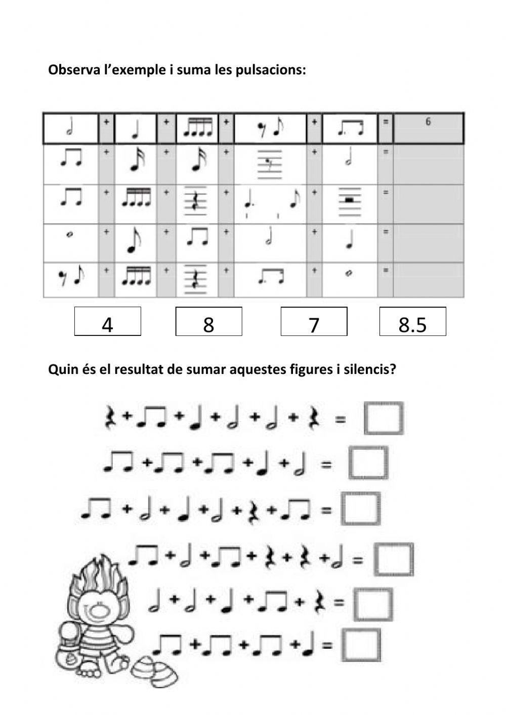Fitxa de llenguatge musical