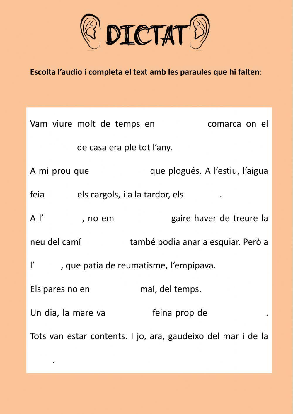 Dictat 1 Català