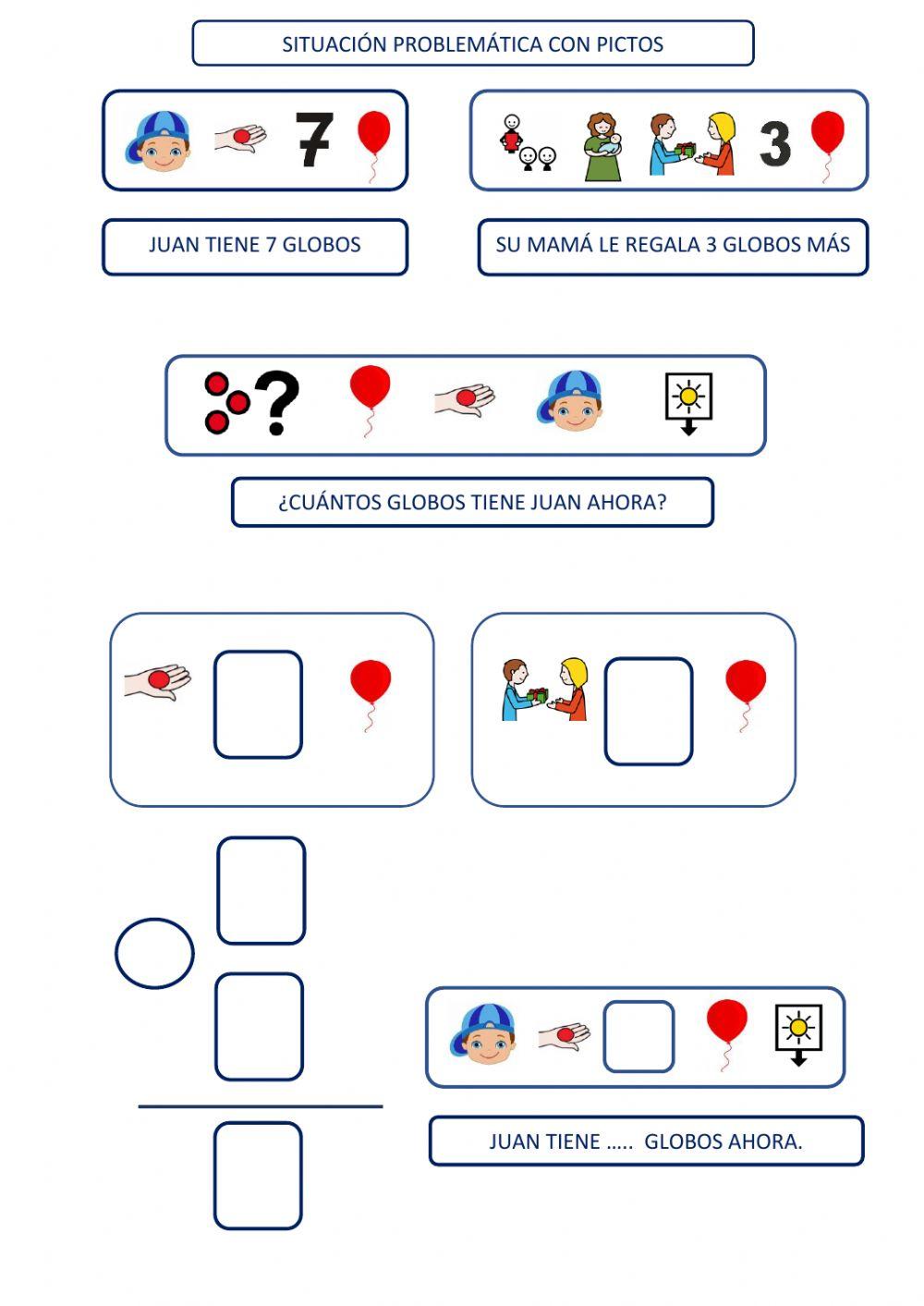 Situación problemática con pictos