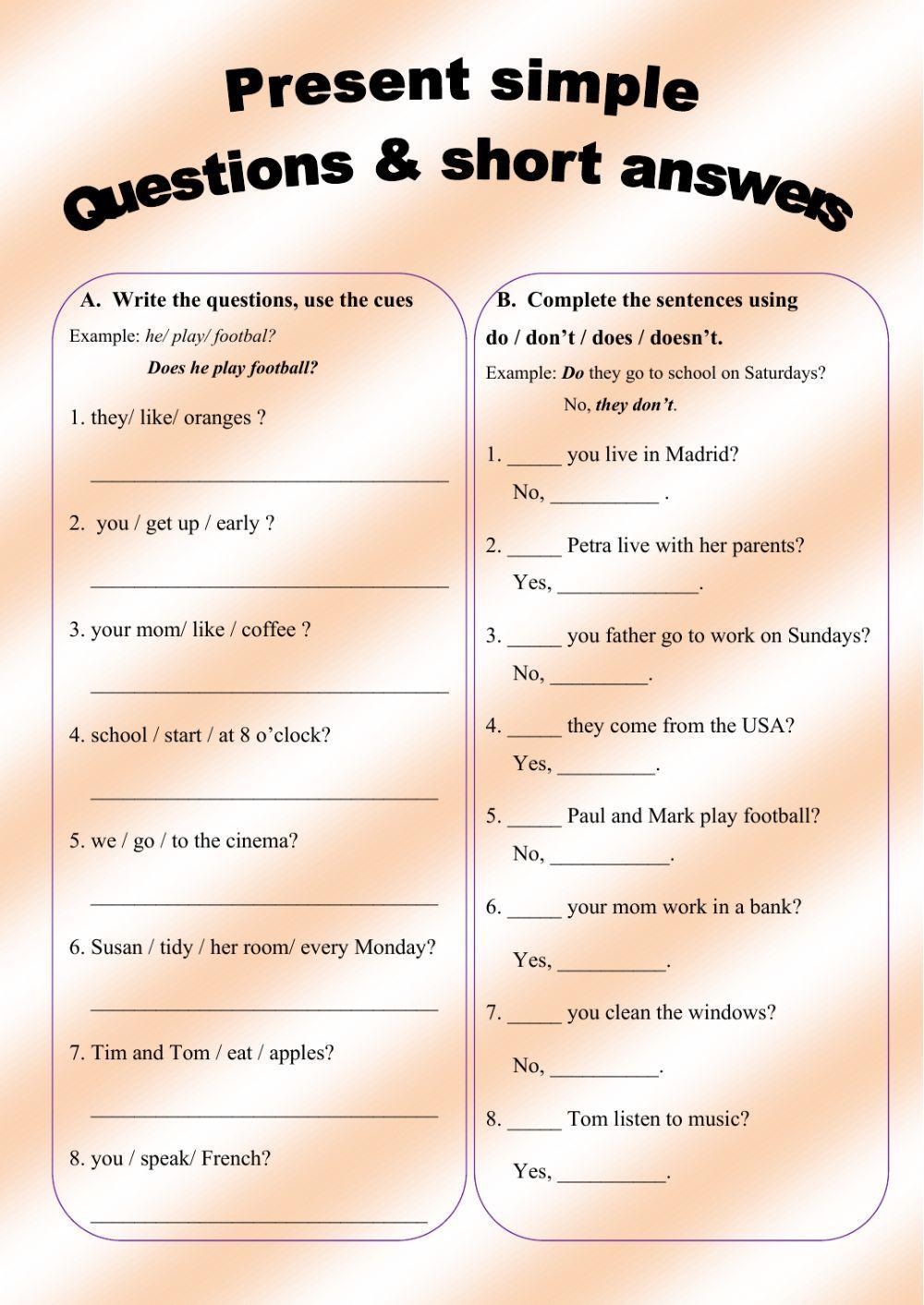 174571 Present Simple Questions And Short Answers 174571-present-simple-questions-and-short-answers