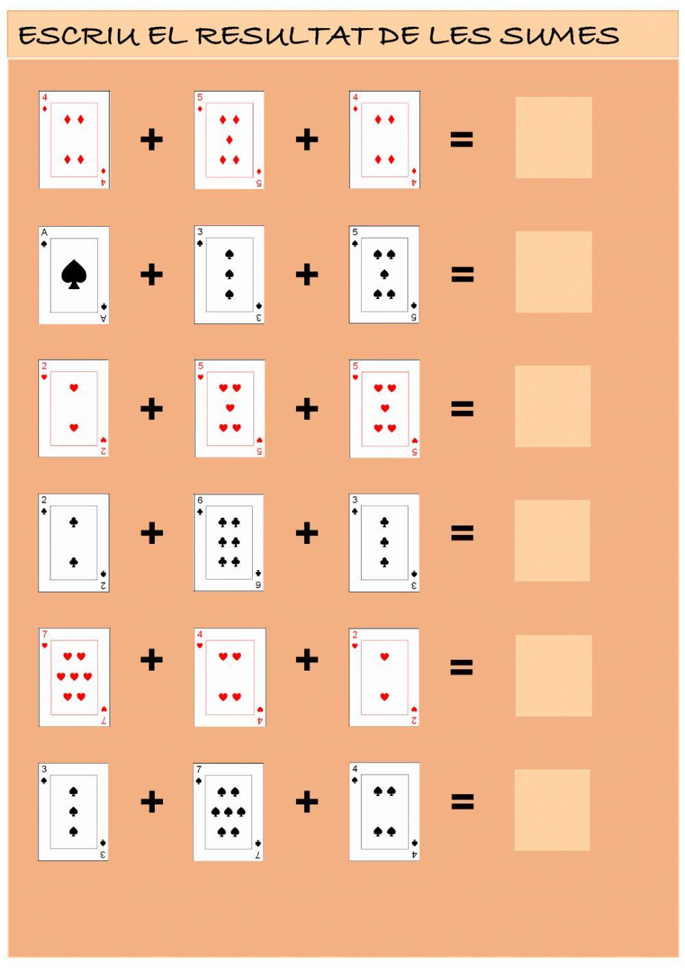 SUMES AMB CARTES N2a
