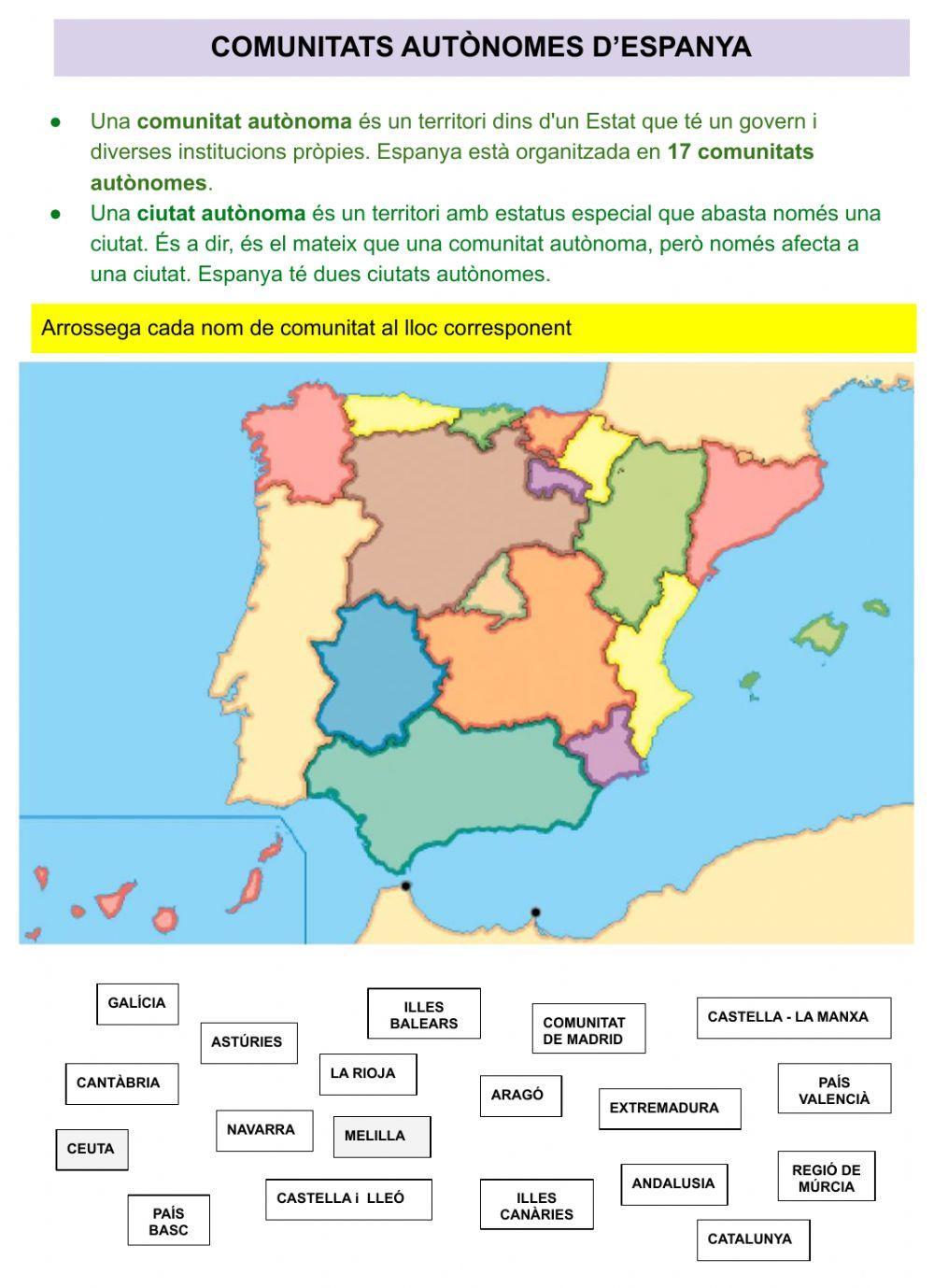 Comunitats autònomes d'Espanya
