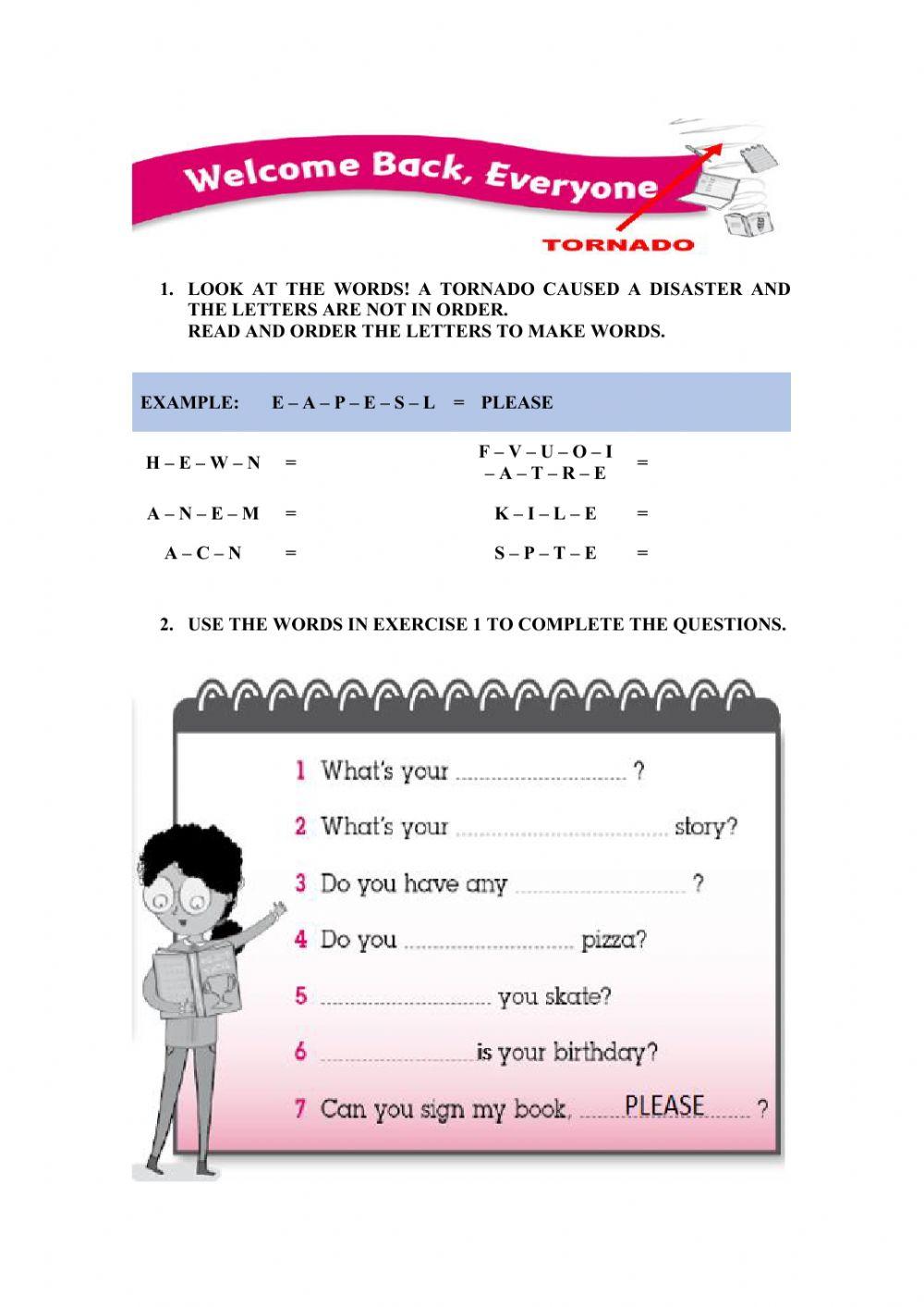 Questions - Activity Book - Page 4
