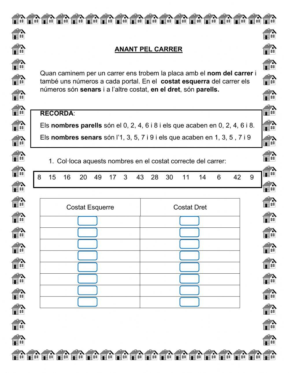 Números del carrer