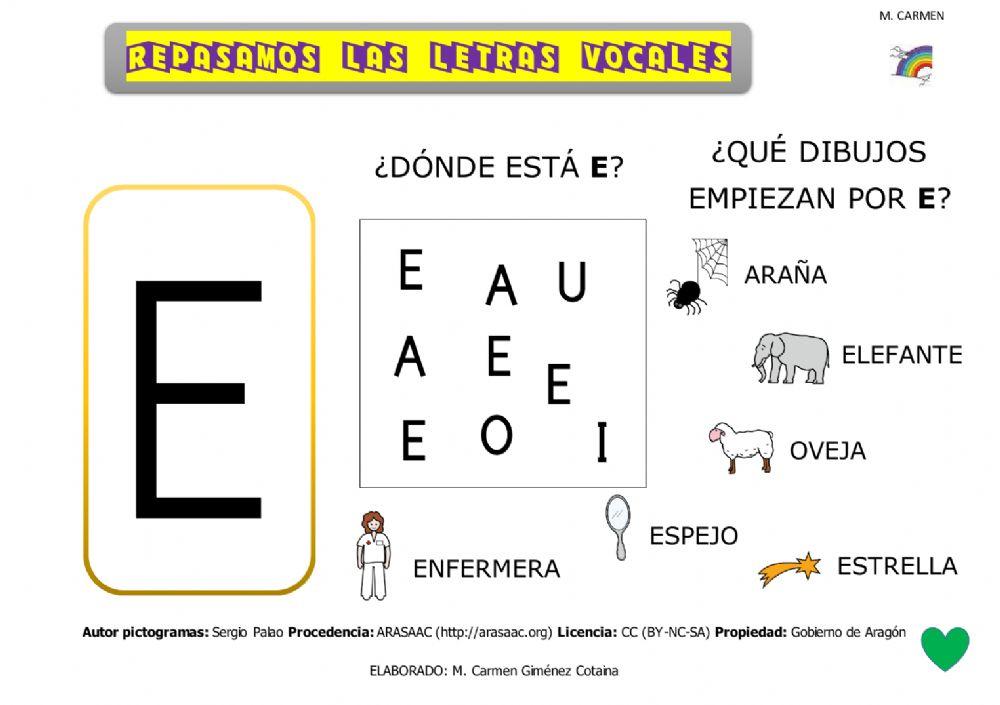 Repasamos letras vocales