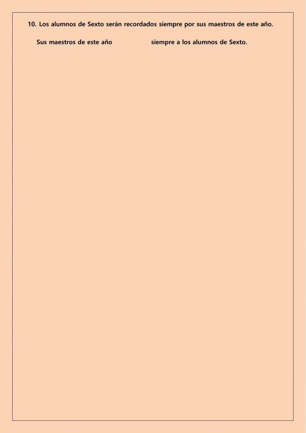 La voz activa y la voz pasiva II