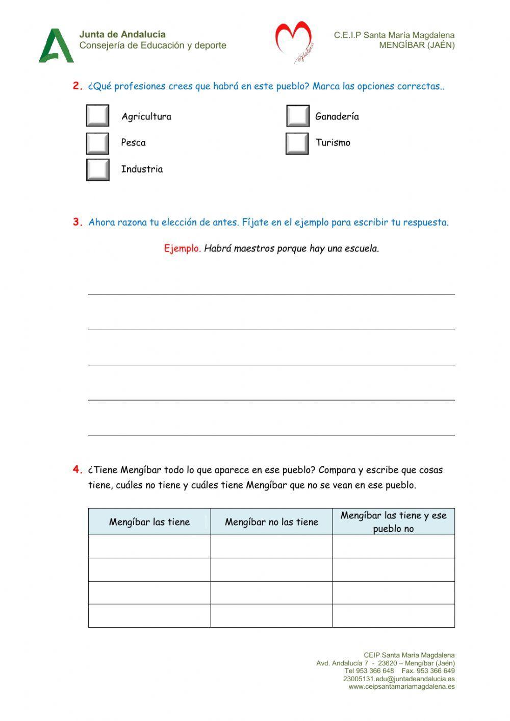 Ficha 6 - ¿Cómo son los pueblos?