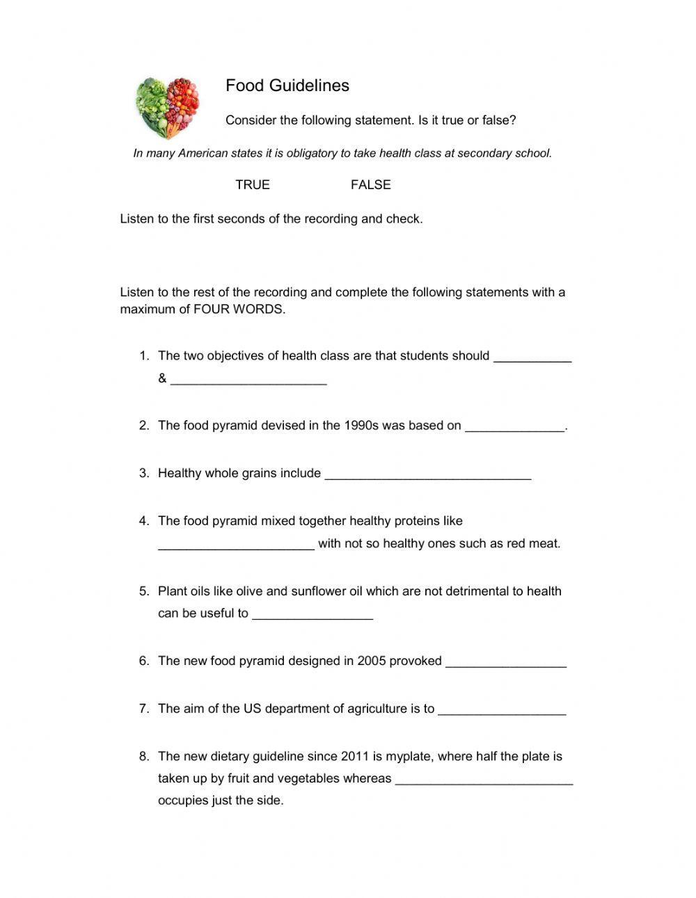B2.2 Food Guidelines