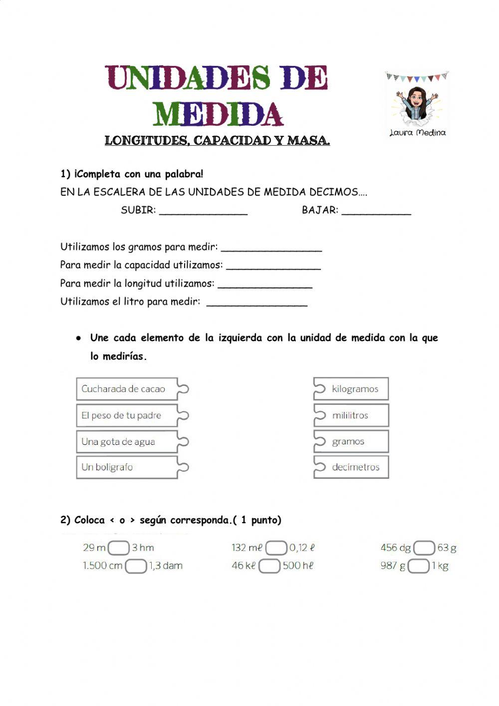 Repaso medida 5º