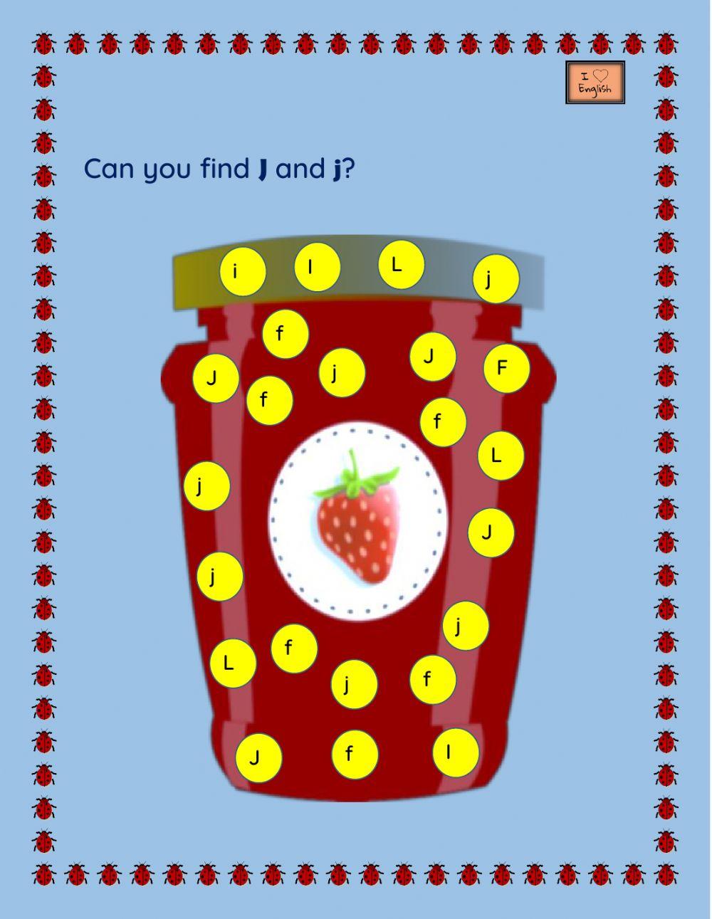 Letter J recognition