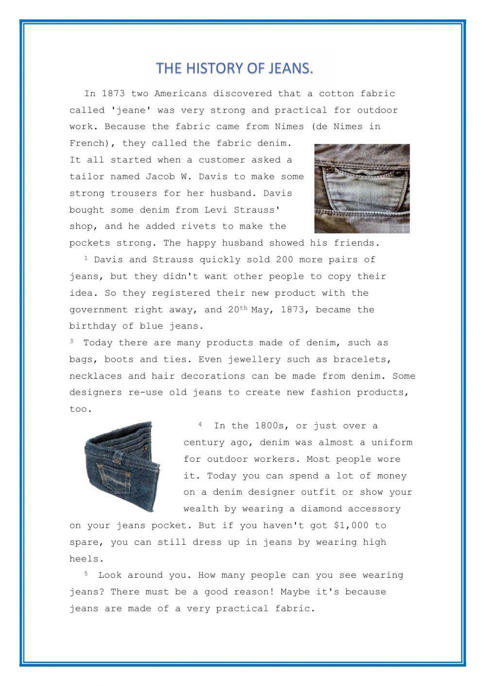 The history of jeans