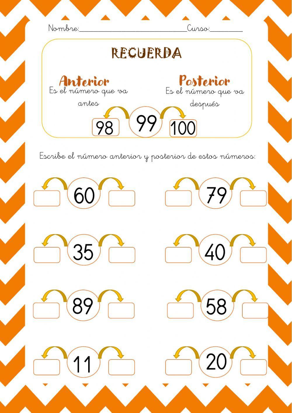 Anterior y posterior