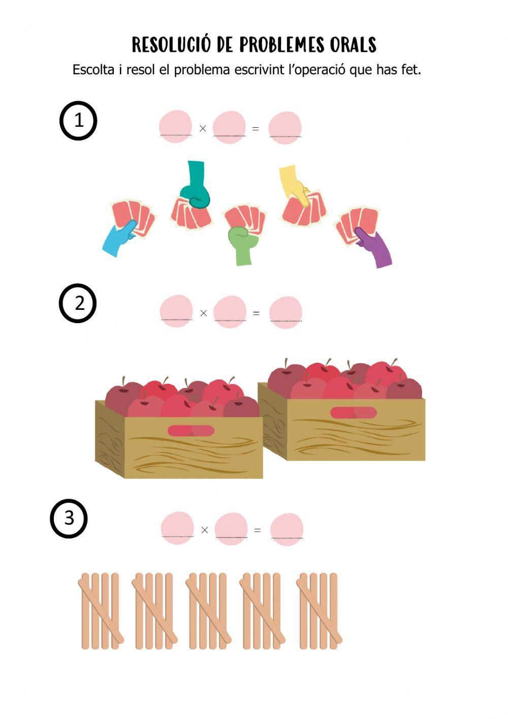 Problemes orals de multiplicació