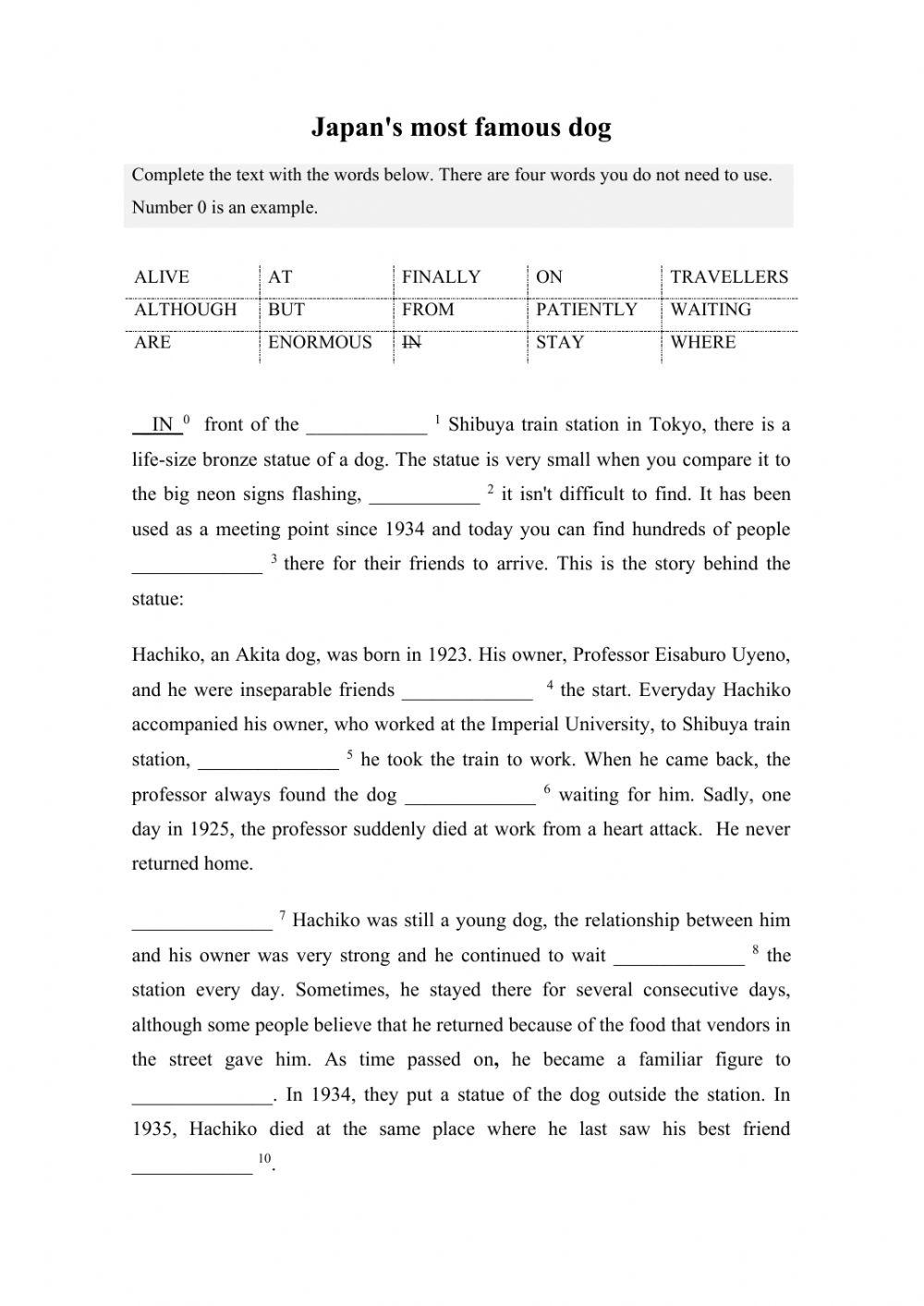 Japan's Most Famous Dog