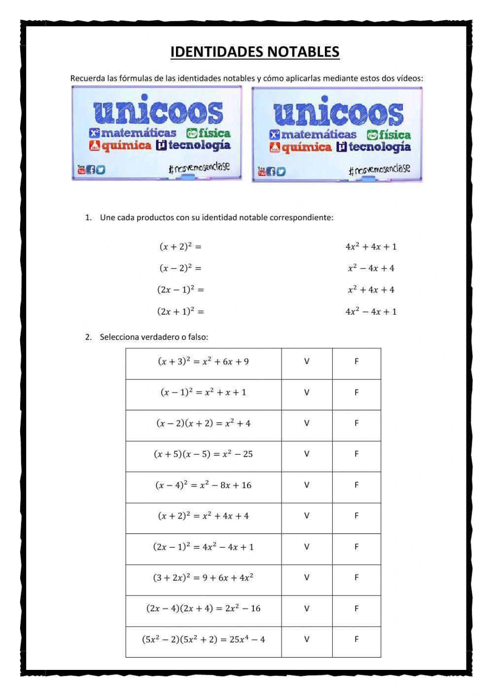 AMP-Identidades notables