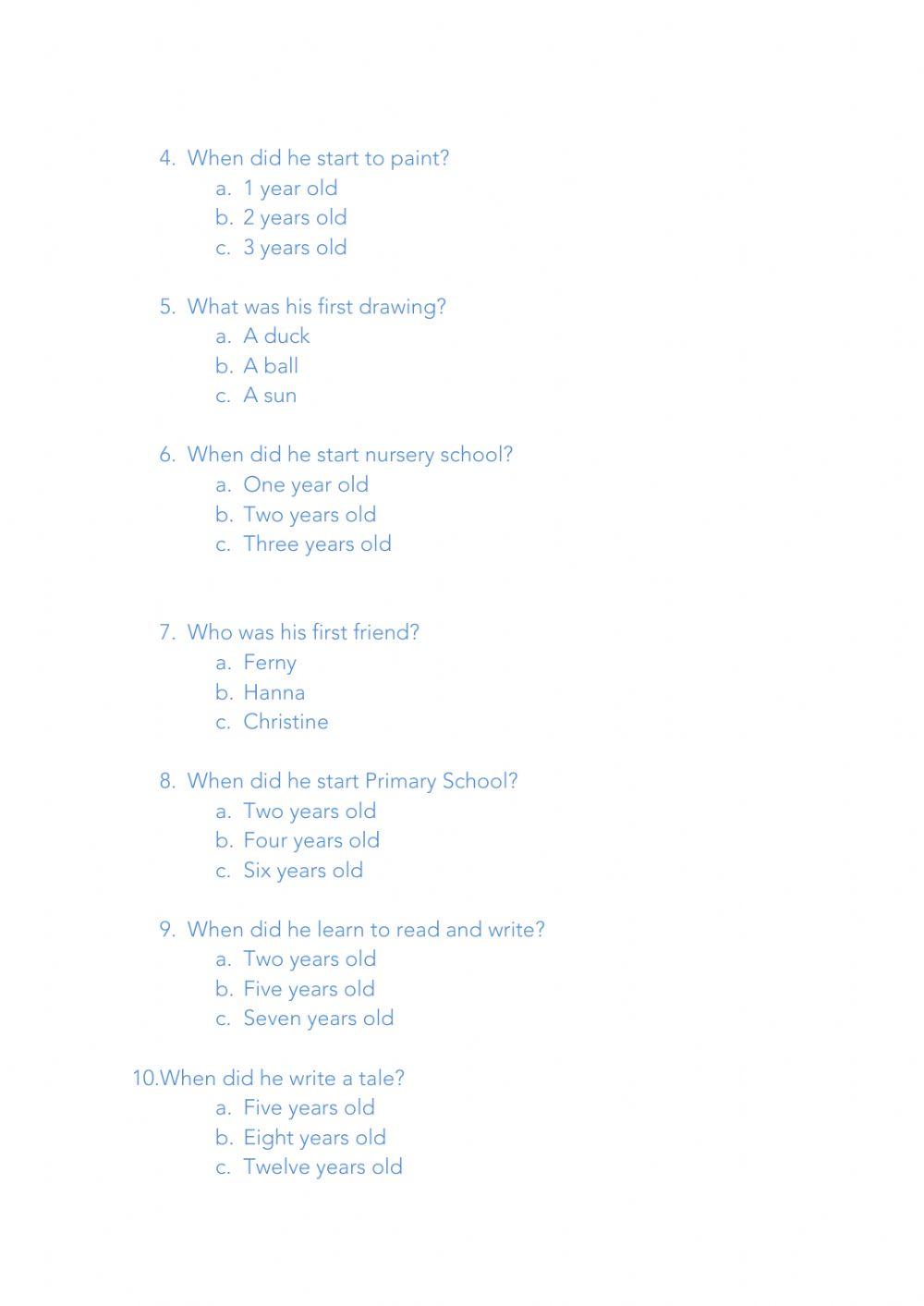 John'S Story. Comprehensive Reading 2