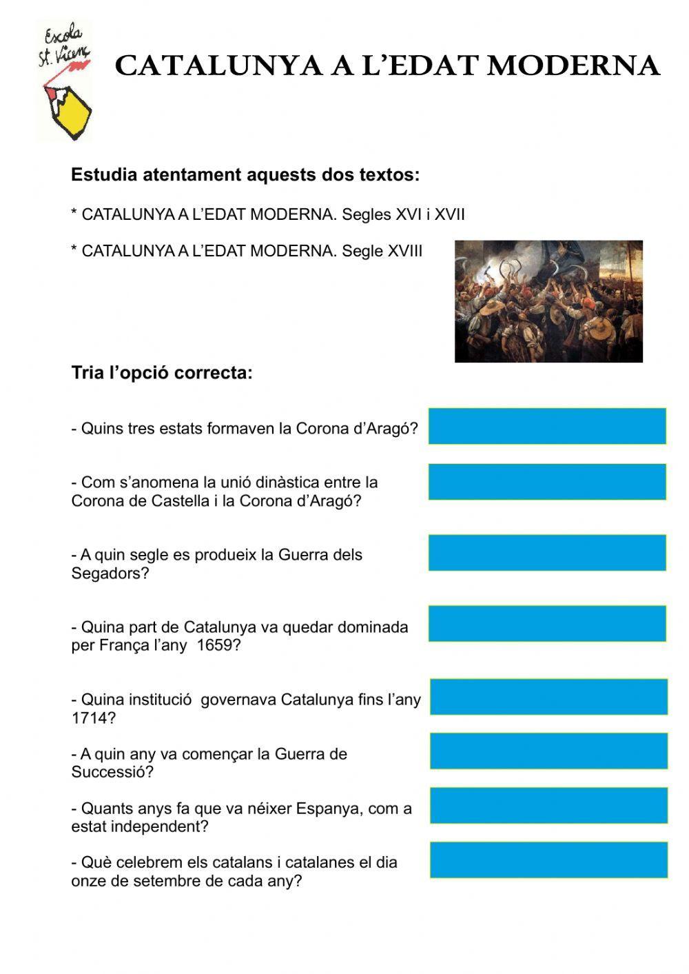 Catalunya a l'edat moderna