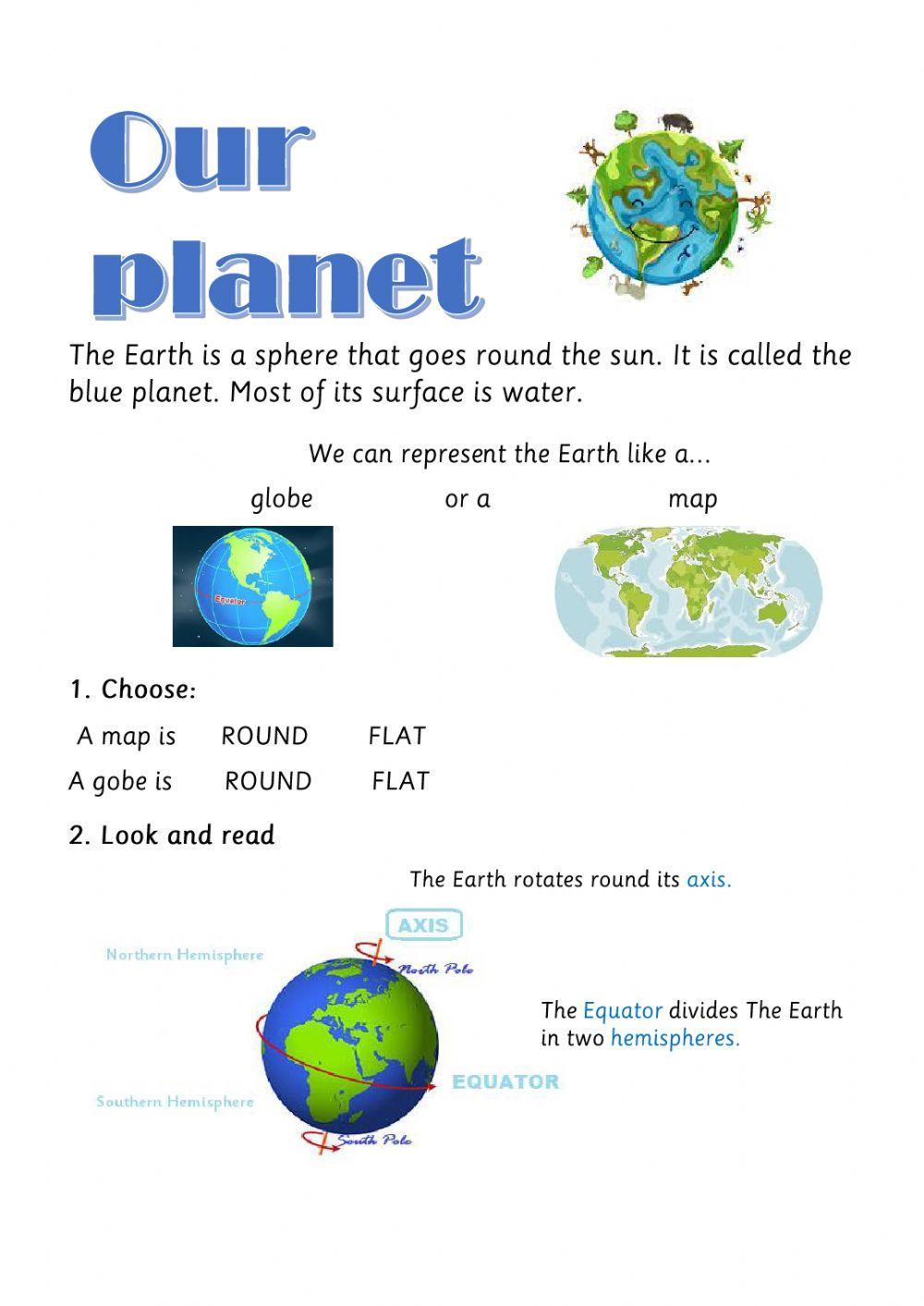 The earth- imaginary lines