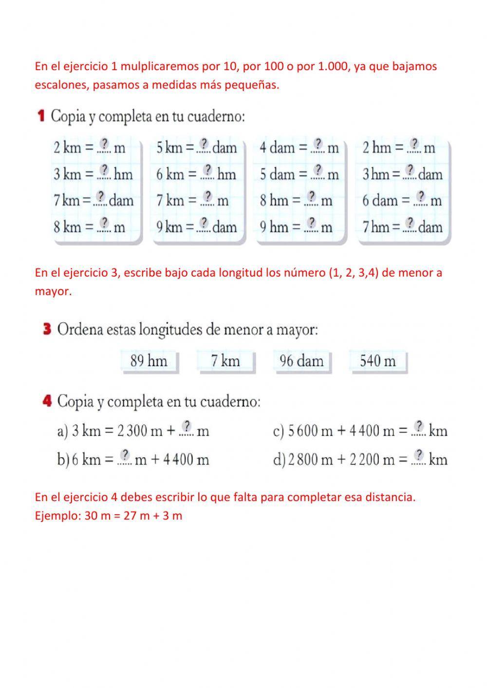 Múltiplos de metro Múltiplos de metro