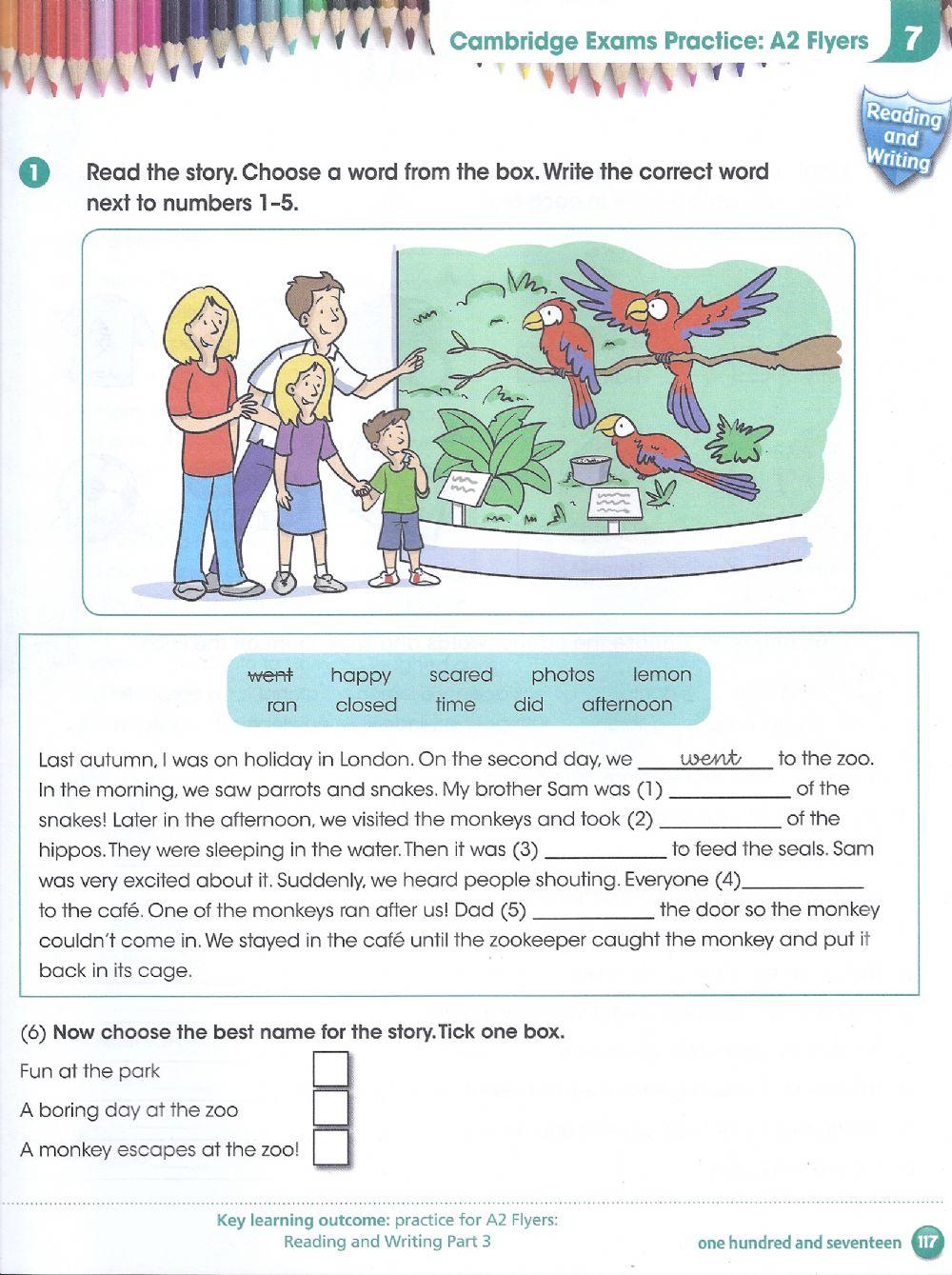 Cambridge Practice A2 Flyers Online Exercise For Live Worksheets Cambridge Practice A2 Flyers Online Exercise For Live Worksheets