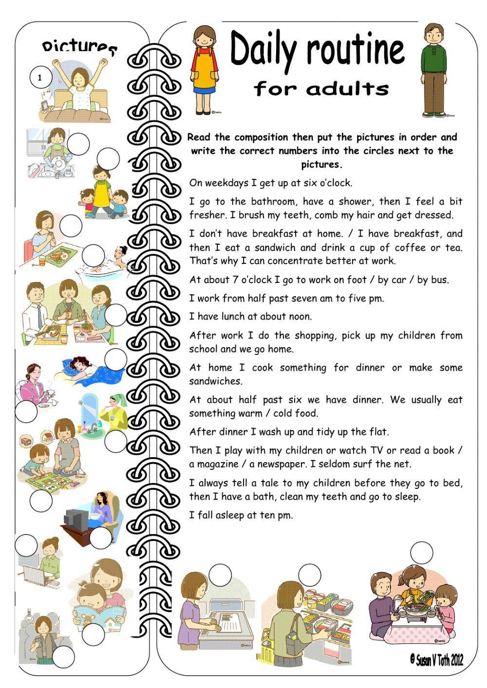 Daily routines for adults