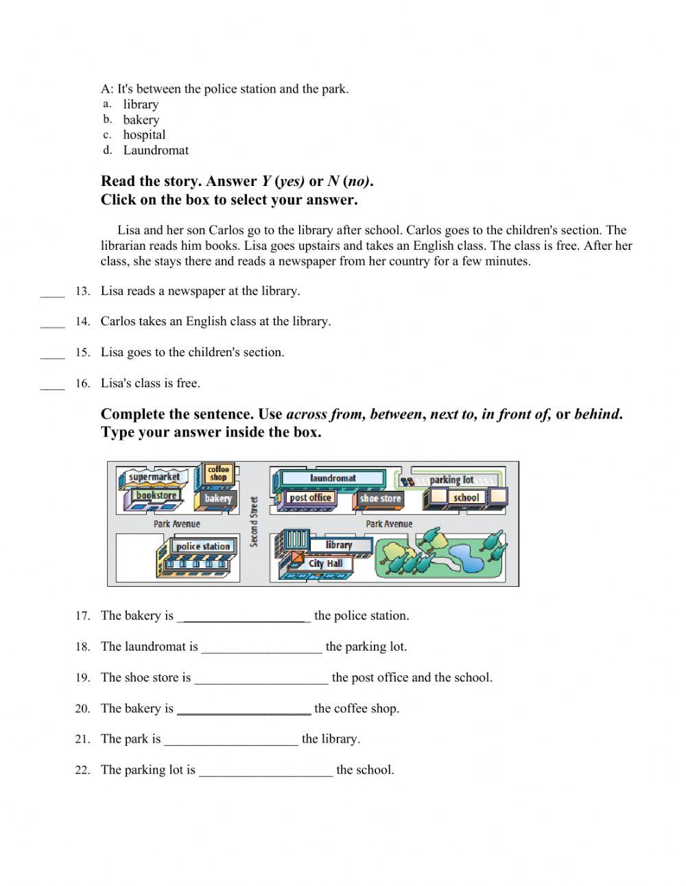 English In Action Unit 6 Test