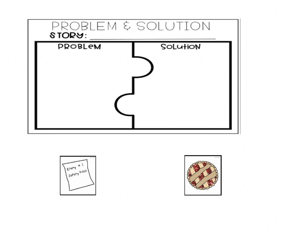 Problem-solution Enemy pie worksheet | Live Worksheets