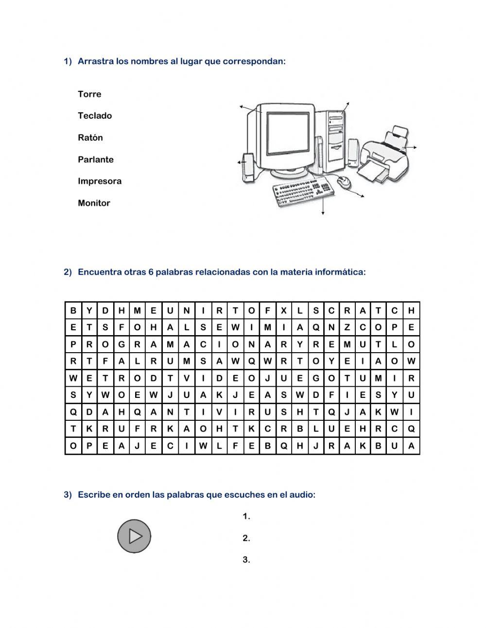 Ejercicio de informática