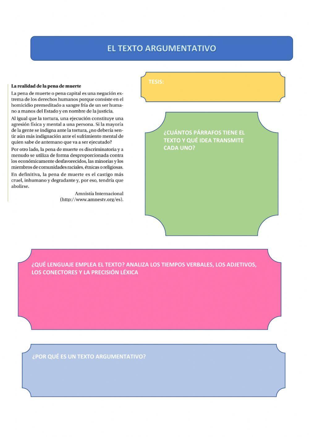 El texto argumentativo 3ºESO